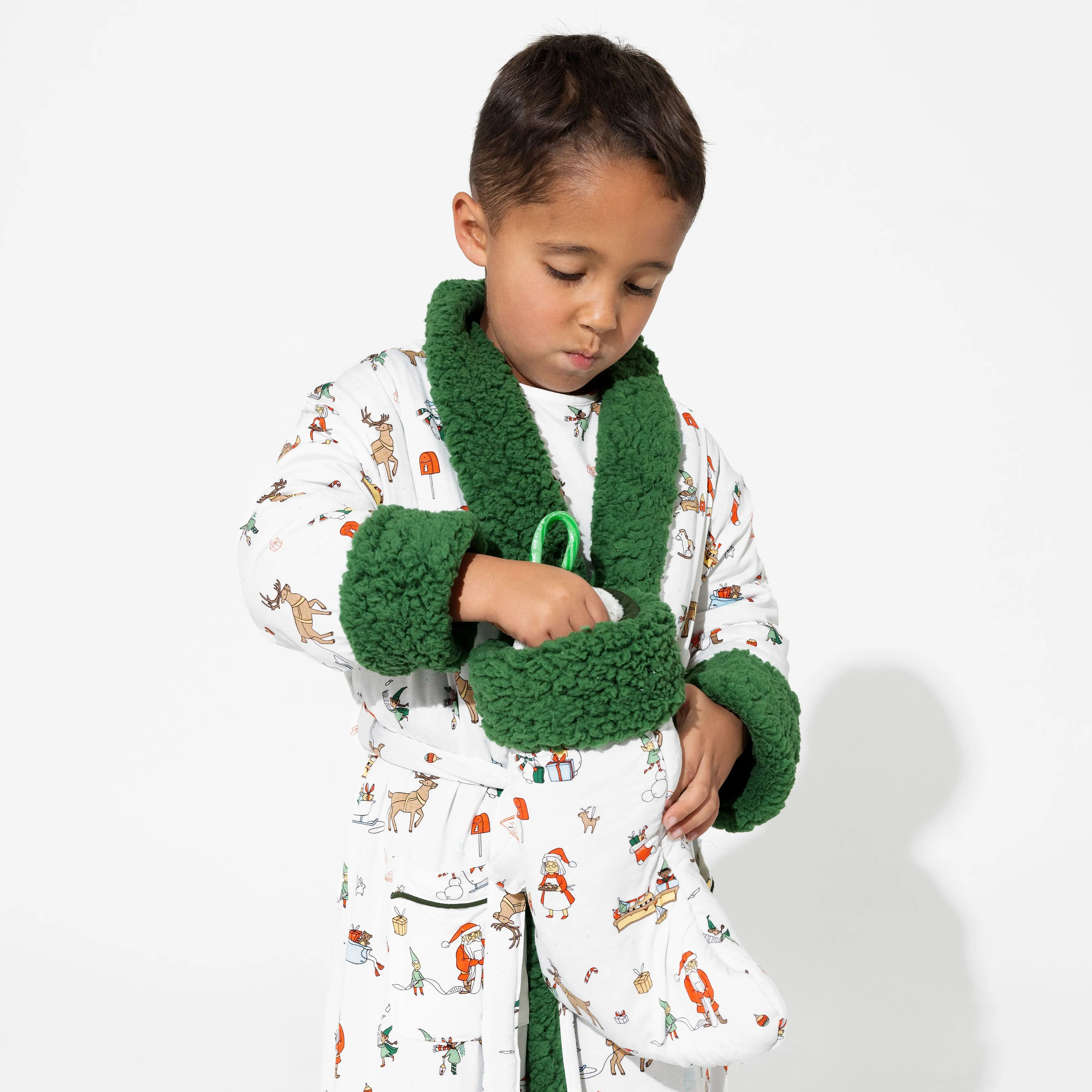 Santa's Workshop Kids' Bamboo Sherpa Robe