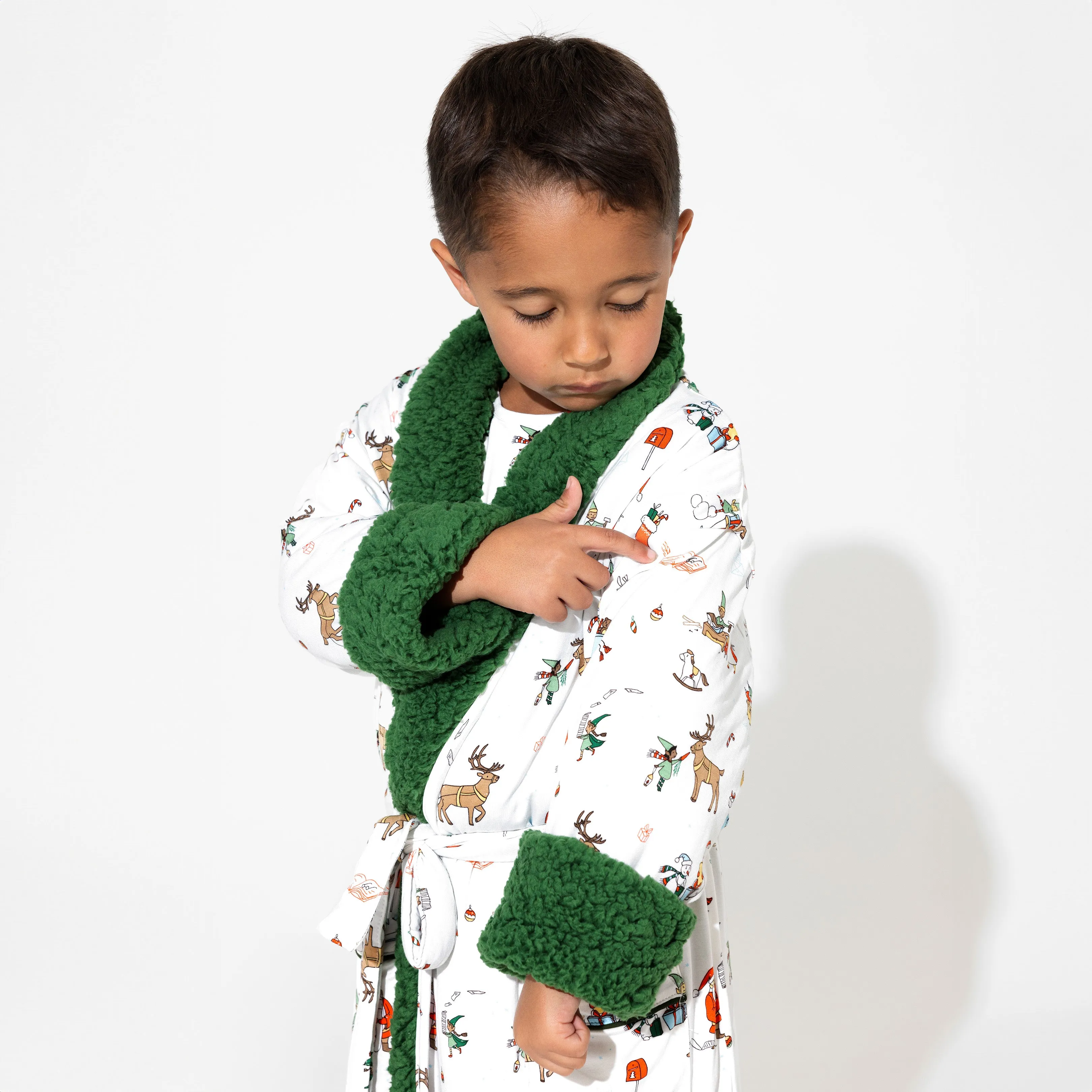 Santa's Workshop Kids' Bamboo Sherpa Robe