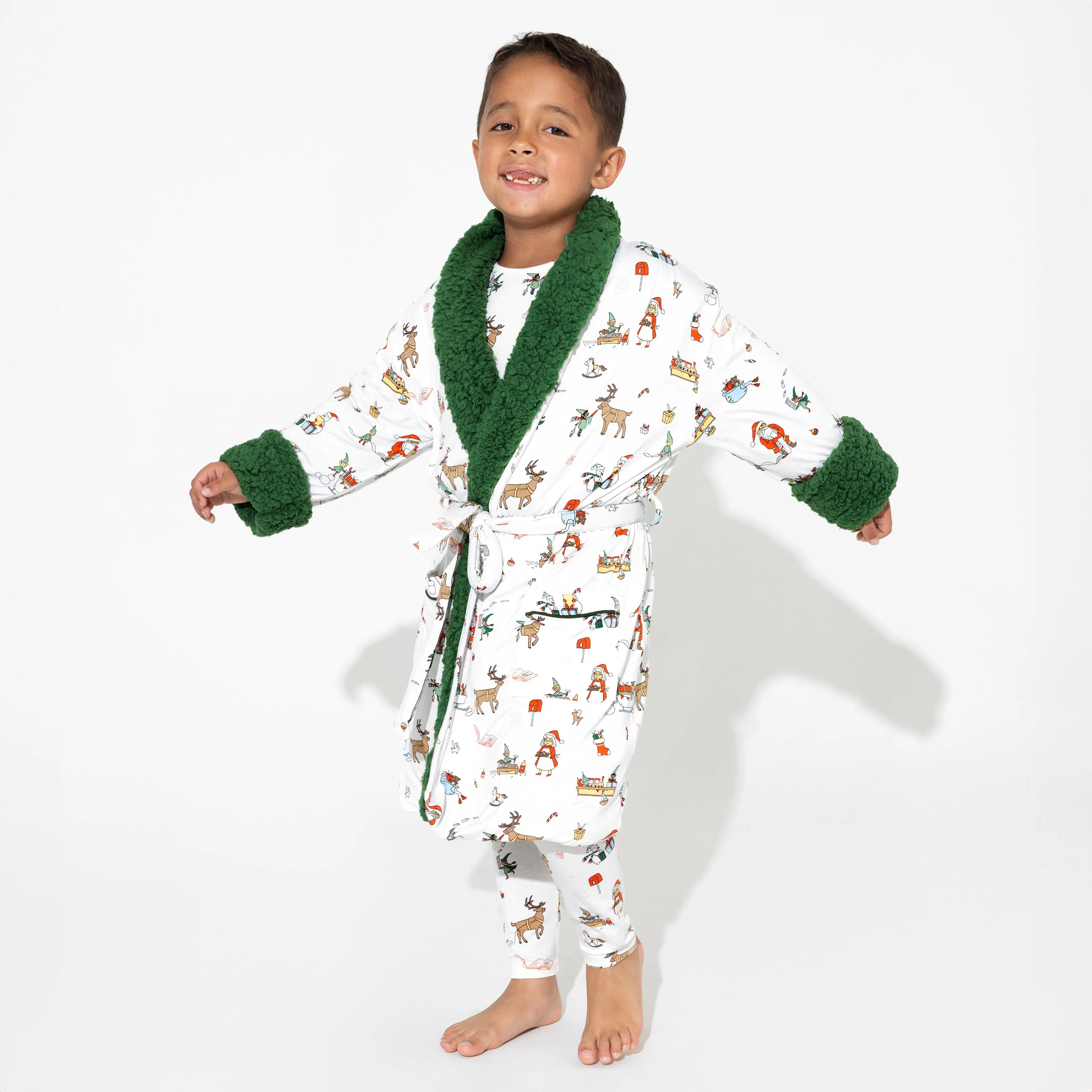 Santa's Workshop Kids' Bamboo Sherpa Robe