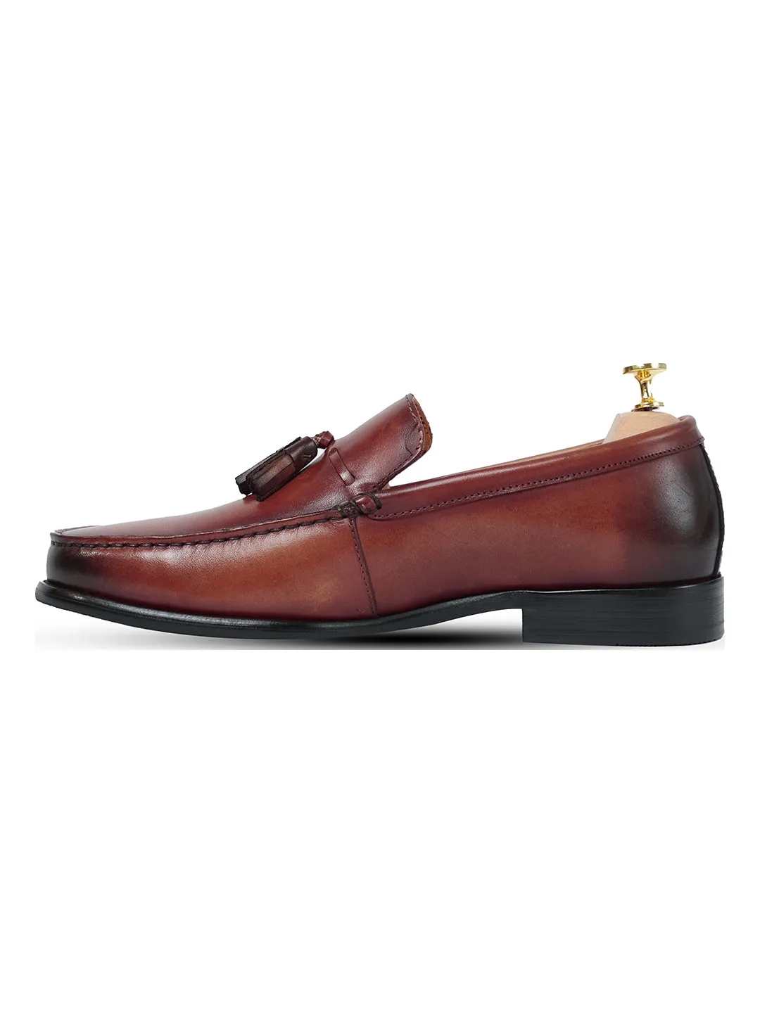 Stalwart Brown Tassel Slip On