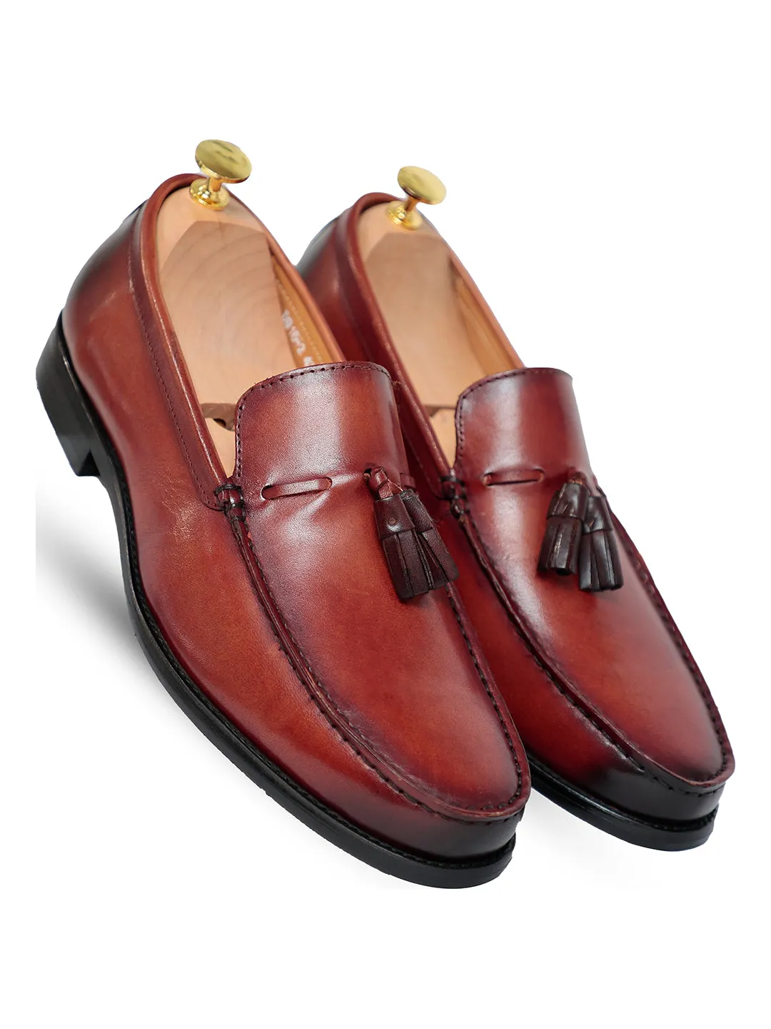 Stalwart Brown Tassel Slip On