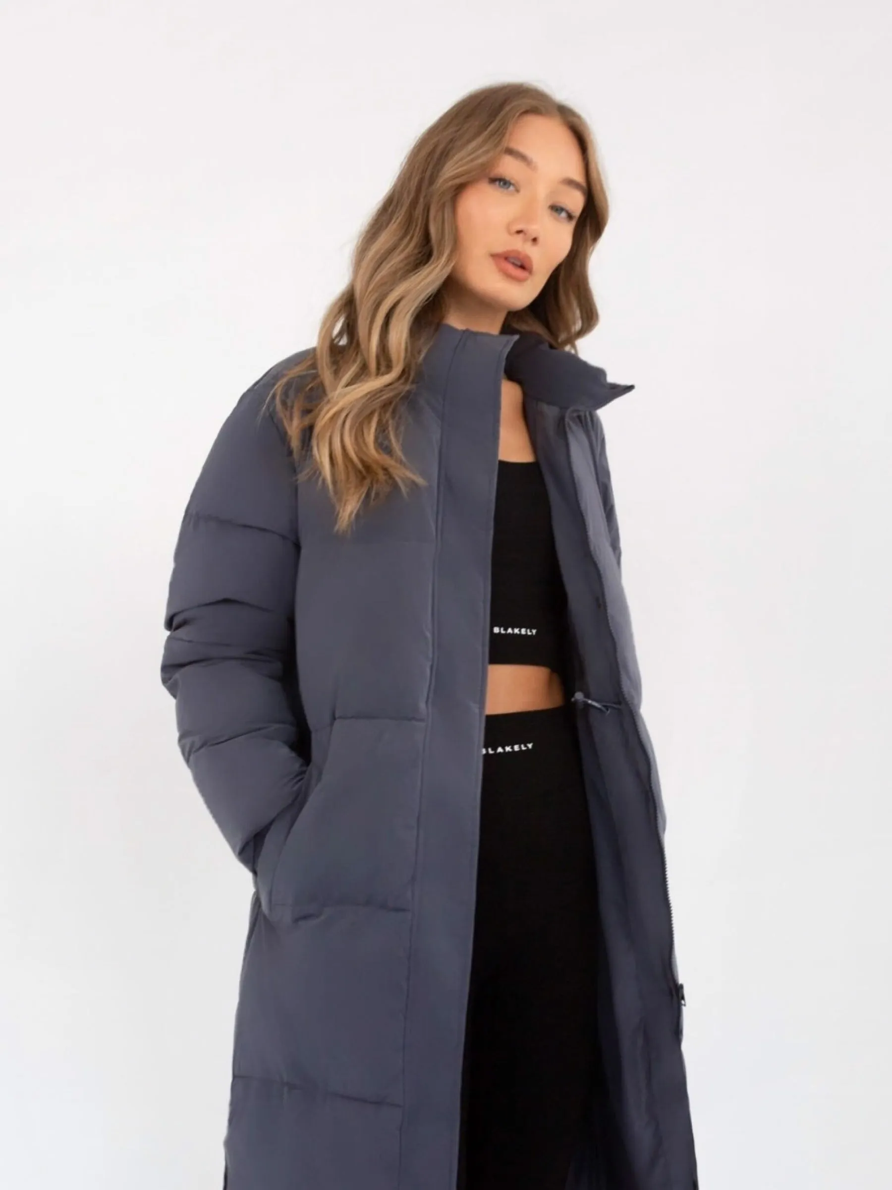 Ultimate Longline Puffer Coat - Midnight Blue