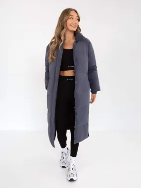 Ultimate Longline Puffer Coat - Midnight Blue